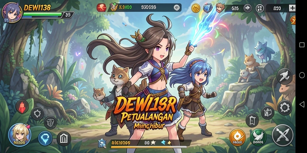 Gameplay DEWI138 yang penuh warna dan aksi seru.