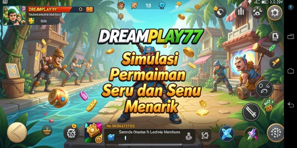 Tampilan gameplay DREAMPLAY77 yang menakjubkan dalam simulasi yang realistis.