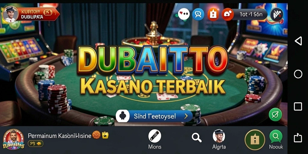 Screenshot DUBAITOTO menampilkan pengalaman bermain Kasino yang mengesankan.