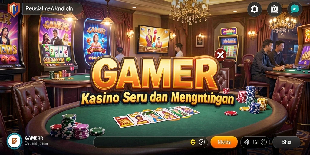 Tampilan gameplay menarik dari GAMERP dengan aksi kasino nyata.