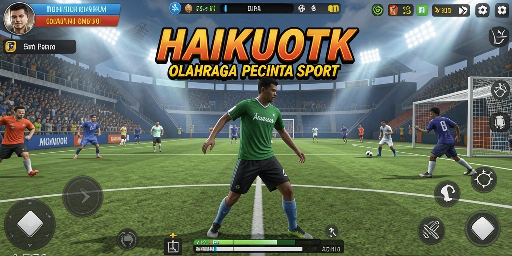 Tampilan gameplay HAIKUOTK yang menarik dan penuh aksi olahraga.