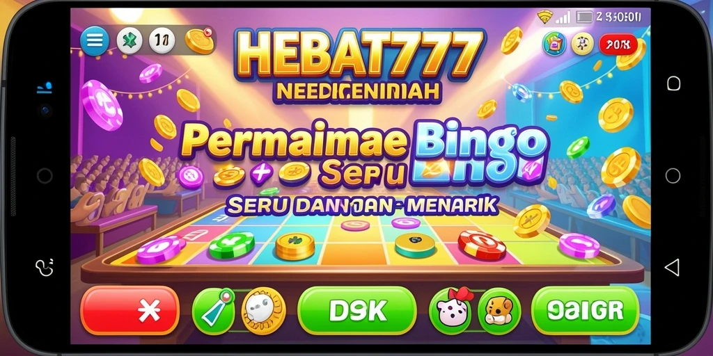 Screenshot HEBAT777 menampilkan gameplay Bingo yang menarik.