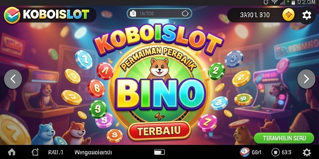 Tampilan gameplay seru di KOBOISLOT dengan kartu Bingo.