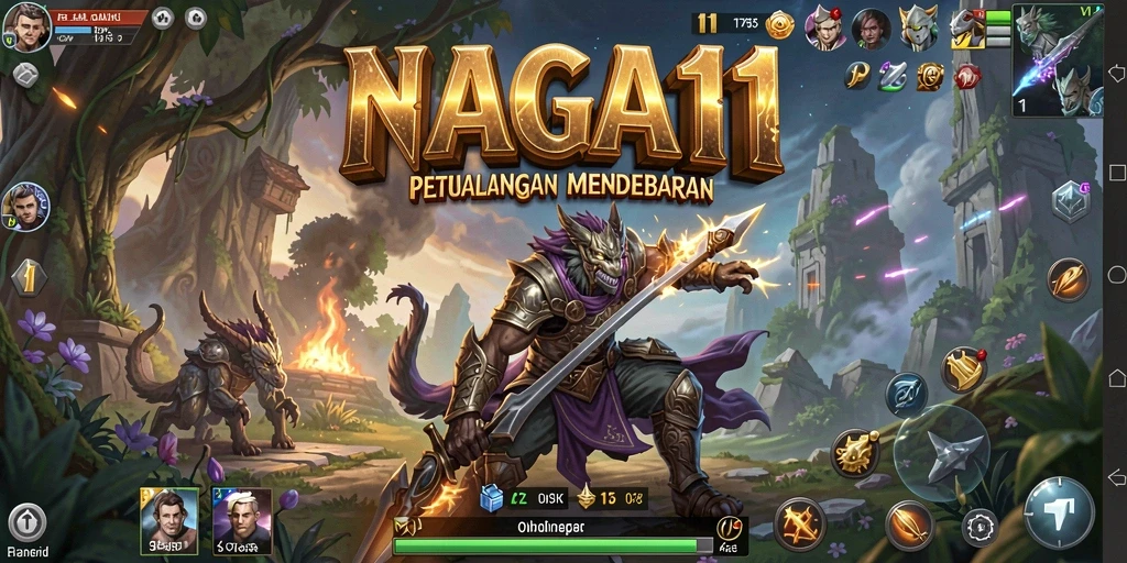 Screenshot gameplay NAGA11 menunjukkan karakter yang beraksi dalam petualangan yang mendebarkan.