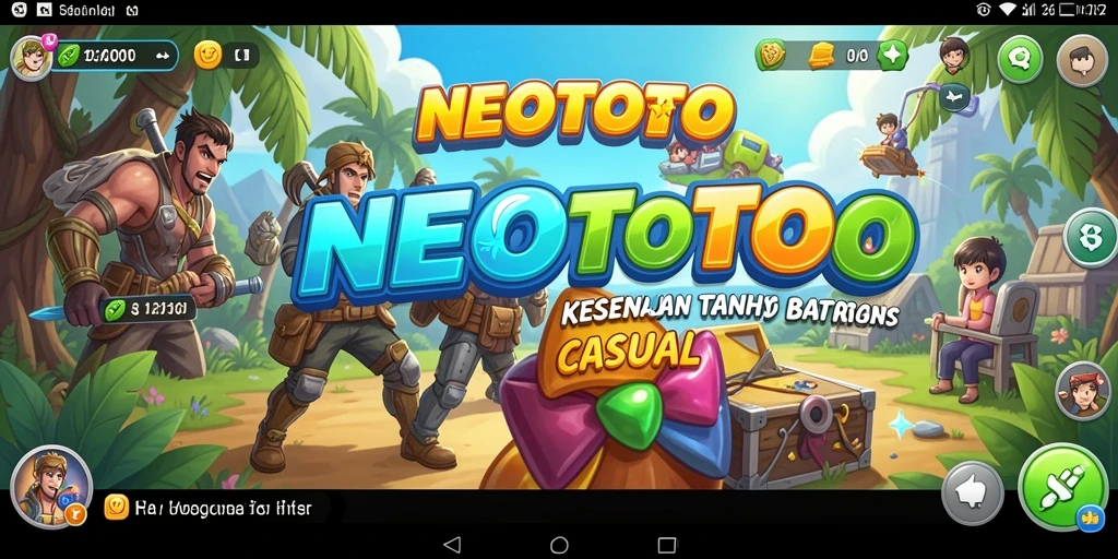 Tampilan gameplay NEOTOTO yang menarik dan penuh warna.