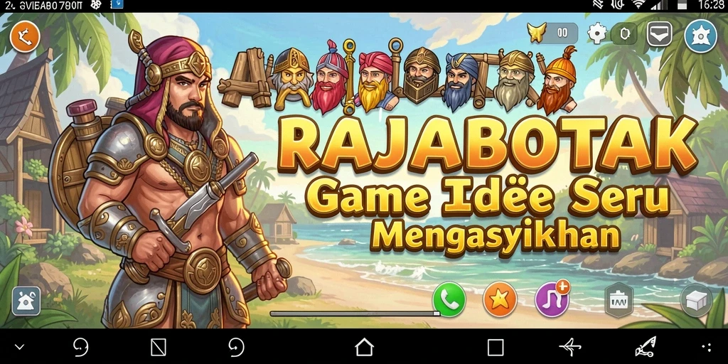 Tampilan gameplay RAJABOTAK yang seru dan menantang.