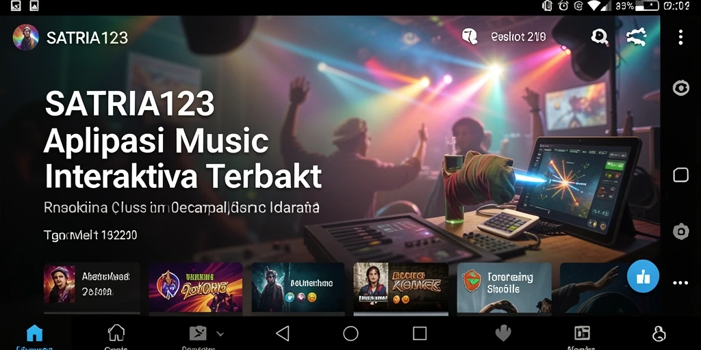 Tampilan gameplay SATRIA123 yang menarik dengan berbagai alat musik.