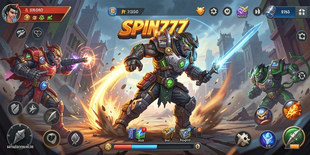Tampilan gameplay SPIN777 yang seru dan mendebarkan.