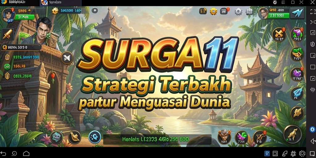 Gameplay SURGA11 dengan strategi yang mendalam dan visual menawan.